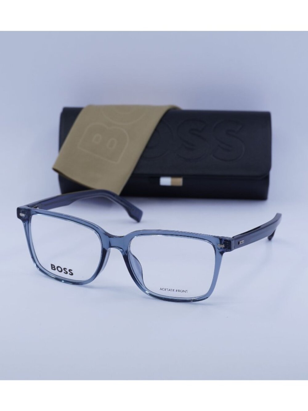 Hugo BOSS 1480/F 0KB7 00 Square Eyeglasses 55mm - Grey